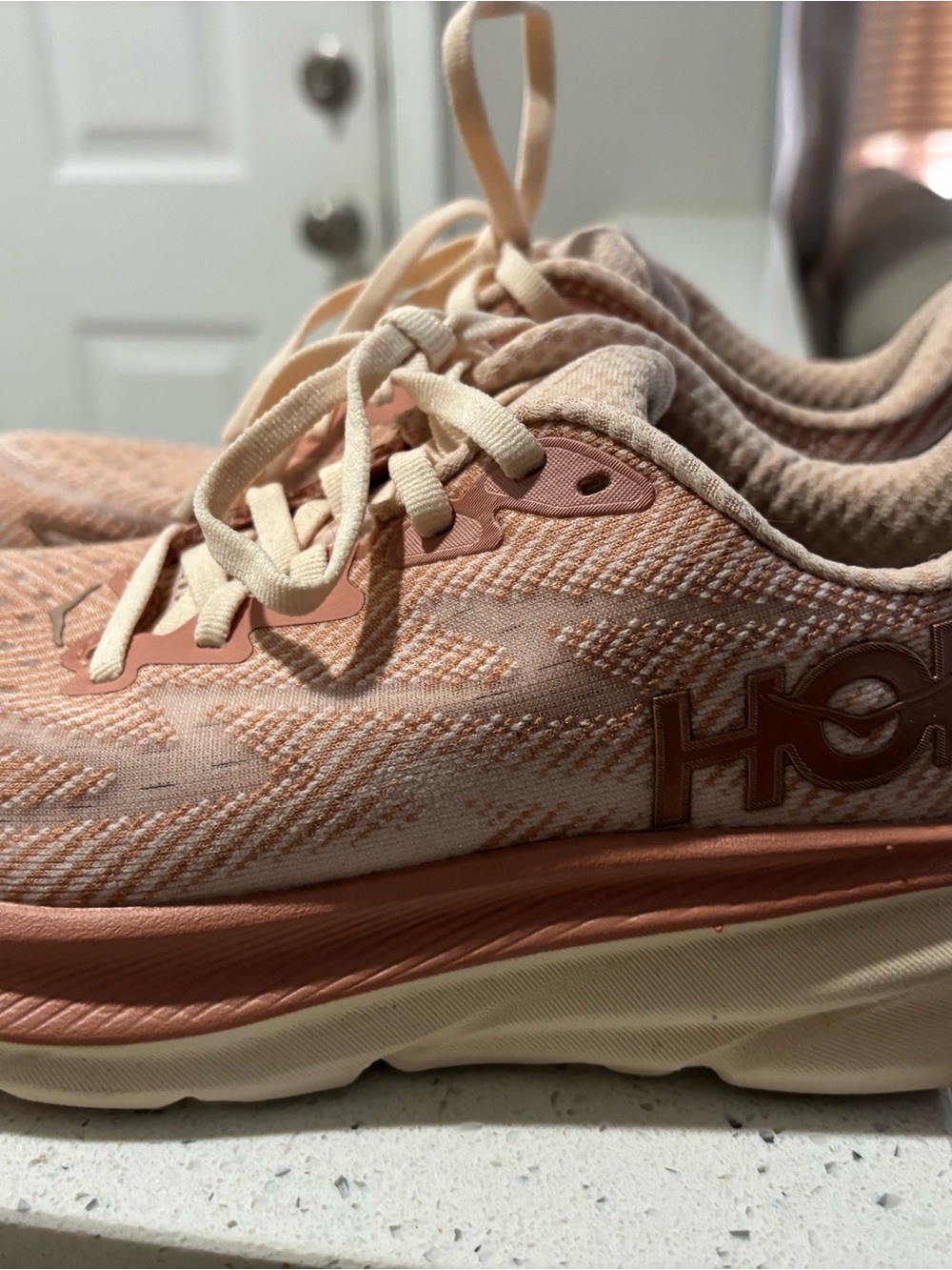 Hoka Women's Clifton 9 in Sandstone size 5.5